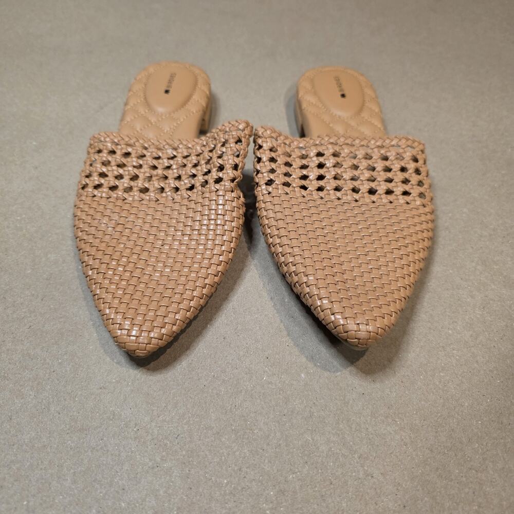 Birdies The Dove Vegan Leather Mules Flats Shoes Women's Sz 11 Tan NWOT - Picture 3 of 8
